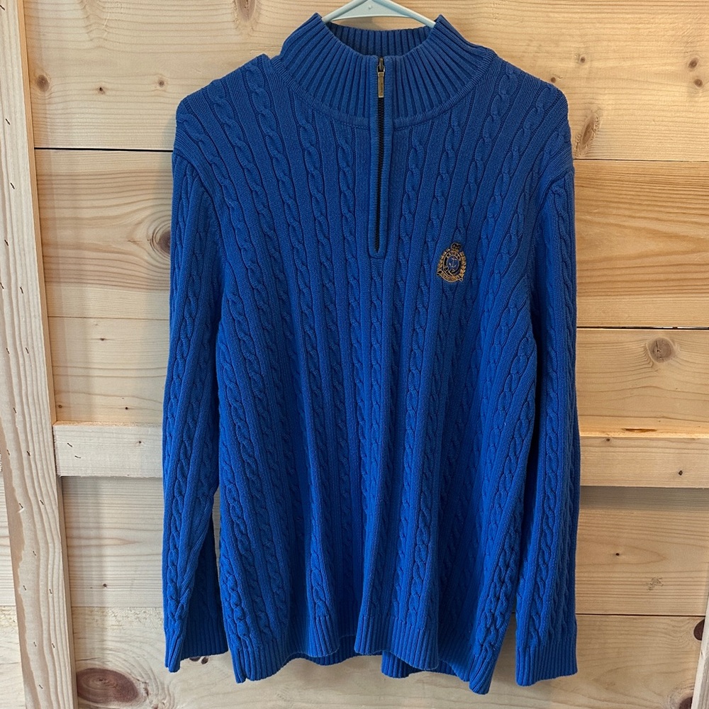 Ralph Lauren Royal Blue Zip-Up Sweater size 2X